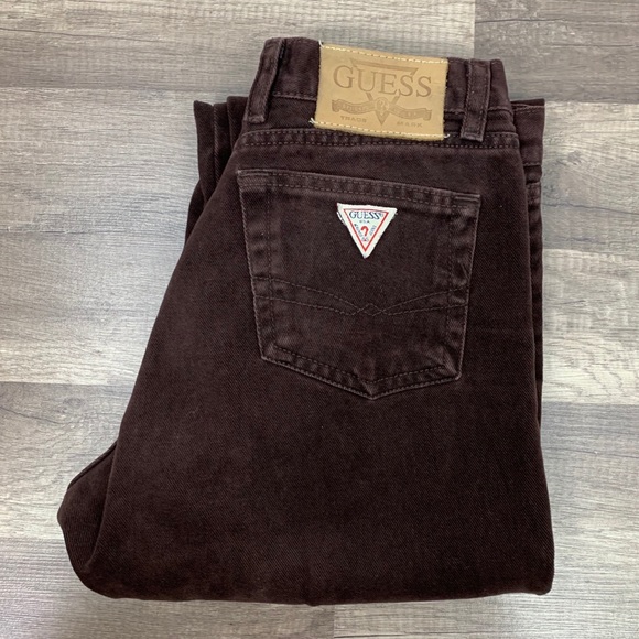 Guess Denim - Guess Jeans Vintage Chocolate Brown Cotton Pants